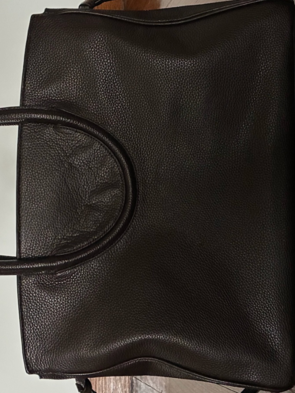 Staud Maude Leather Carryall Tote Bag (Espresso Color) - Picture 2 of 4